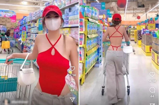 Diện đồ hở hang đi siêu thị, du học sinh Úc nhận chỉ trích