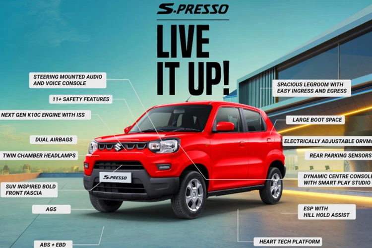 Suzuki S-Presso 2022 siêu rẻ chỉ 124 triệu đồng, "uống" 3,9 lít xăng/100km