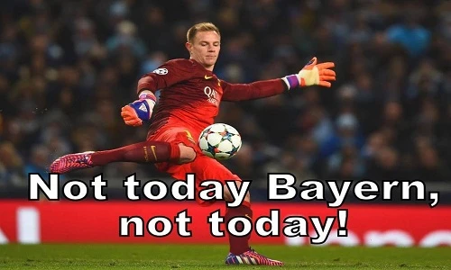Ảnh chế Champions League: Andre ter Stegen đập tan giấc mơ Bayern