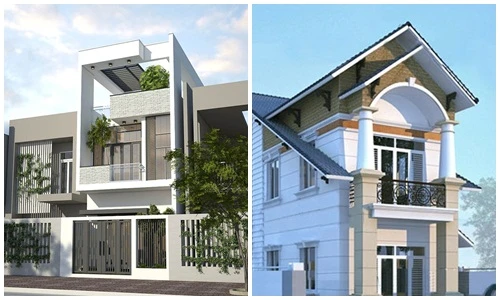 10 mẫu nhà 2 tầng mặt tiền 5m mang phong cách hiện đại