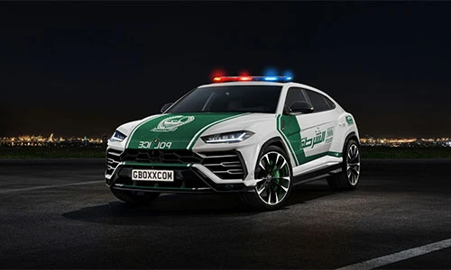 Siêu xe SUV Lamborghini Urus khoác áo cảnh sát Dubai 