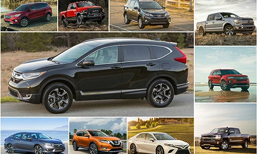 Top 10 xe ôtô bán chạy nhất thị trường Mỹ