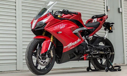 Cận cảnh môtô TVS Apache RR 310 giá 72 triệu đồng