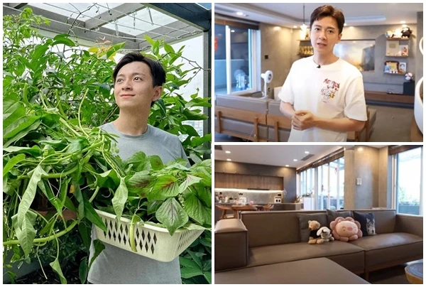 Cận cảnh penthouse 3 tầng có sân vườn xanh mướt của Ngô Kiến Huy