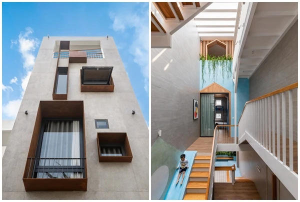 “Trầm trồ” nhà ống có cả khu vui chơi cho trẻ