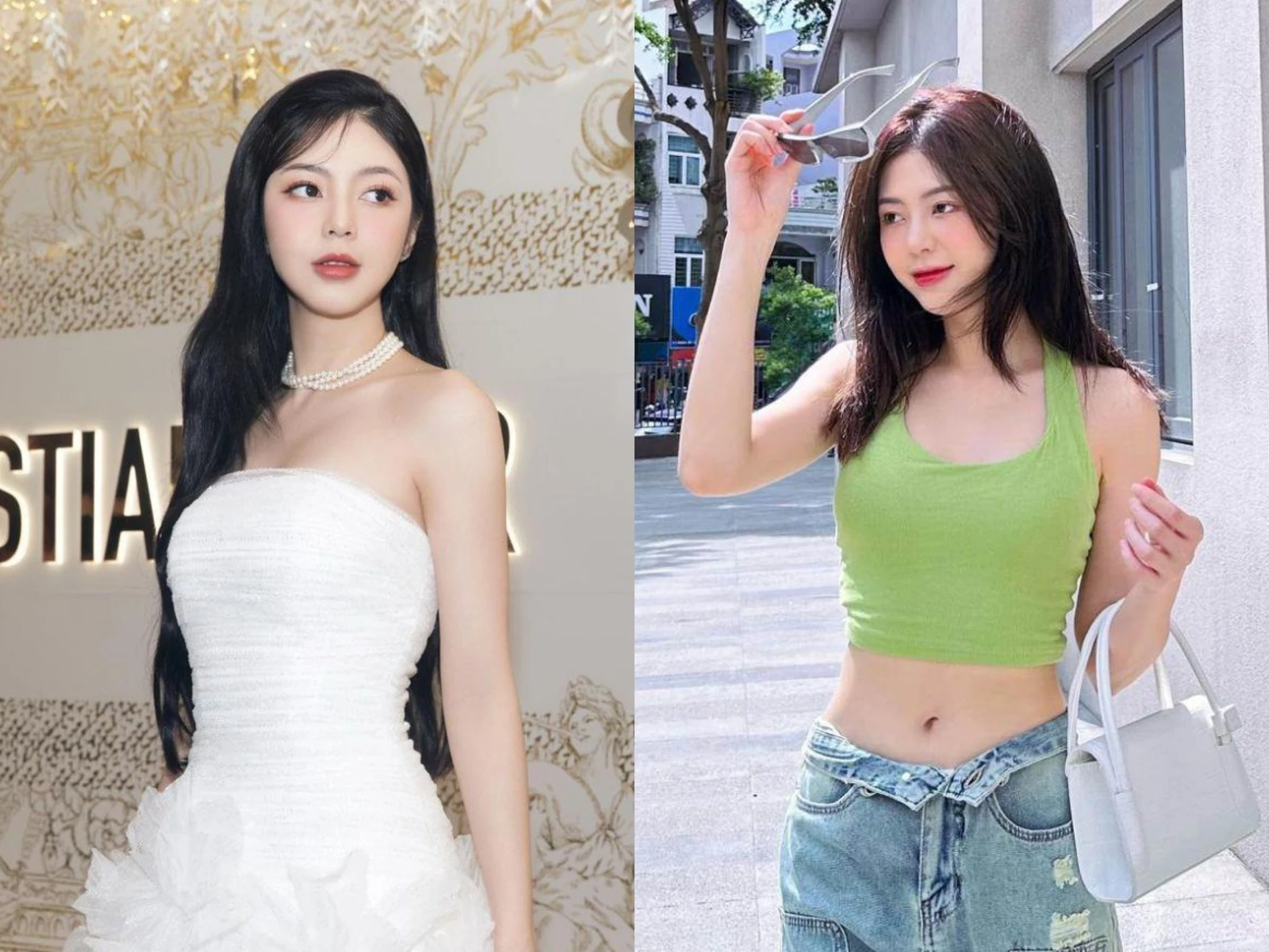 Gái xinh Hưng Yên chuộng gu mặc khoe trọn da trắng "phát sáng"