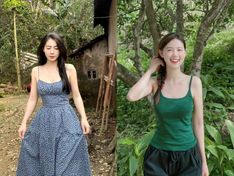 Ảnh đời thường gây "xốn xang" của cô chủ tiệm bánh tráng trộn