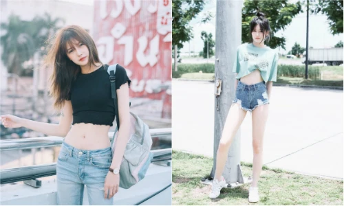 Dân mạng trầm trồ về hot girl Thái Lan chuẩn vòng eo con kiến