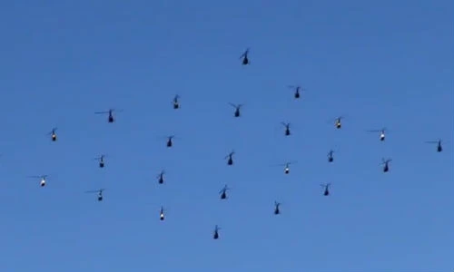 Chiêm ngưỡng đội hình bay lớn nhất thế giới của Nga