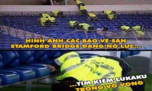 Ảnh chế bóng đá: Lukaku "tàng hình" khi đá với Chelsea