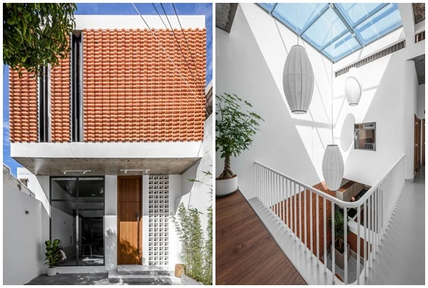 Nhà gạch nung “nửa kín, nửa hở” ấn tượng trên báo ngoại