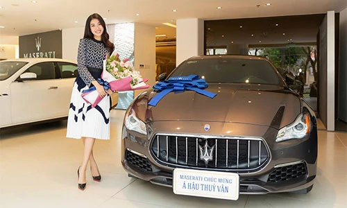 Á Hậu Thuý Vân tậu xe sang Maserati giá 6,9 tỷ đồng
