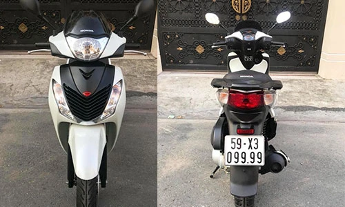 Soi Honda SH cũ biển "tứ quý" giá 400 triệu tại Sài Gòn