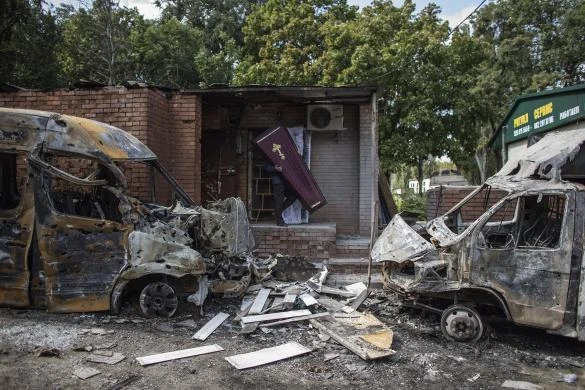 Thành trì ly khai Ukraine hoang tàn sau các đợt nã pháo