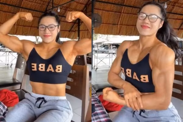 Mặt học sinh body lực sĩ, "búp bê thể hình" Việt Nam gây sốt