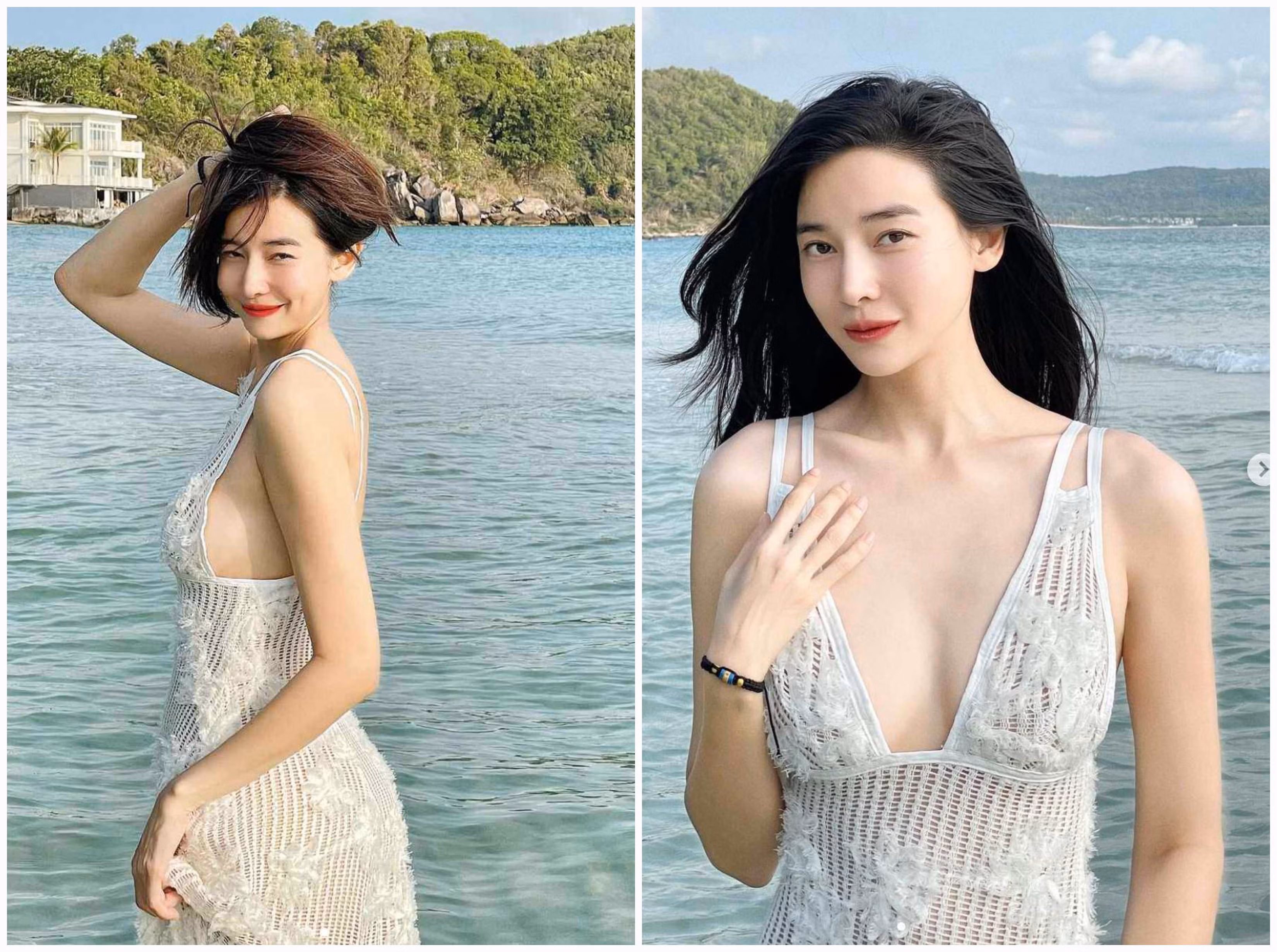 Diện váy "lưới đánh cá", gái xinh Việt khoe làn da trắng nõn