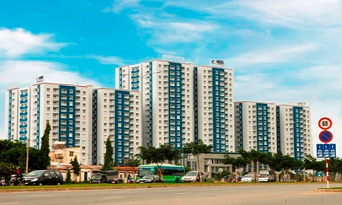Hình ảnh chung cư Carina Plaza trước khi bị cháy khiến 13 người chết