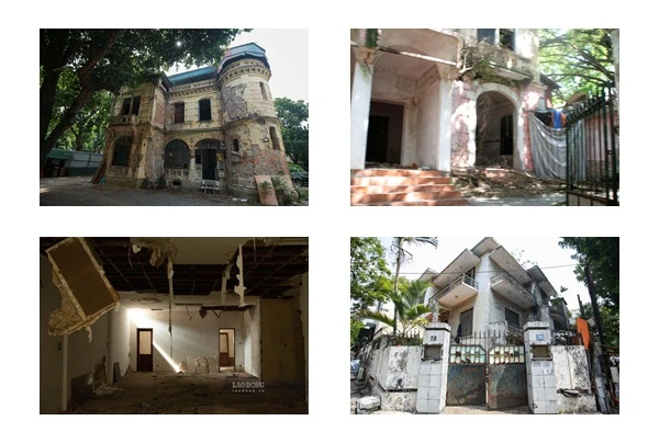 Cận cảnh 2 căn biệt thự Pháp cổ bỏ hoang giữa đất "vàng" Hà Nội