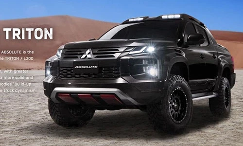 Bán tải Mitsubishi Triton Absolute "đối thủ" Ford Ranger Raptor 