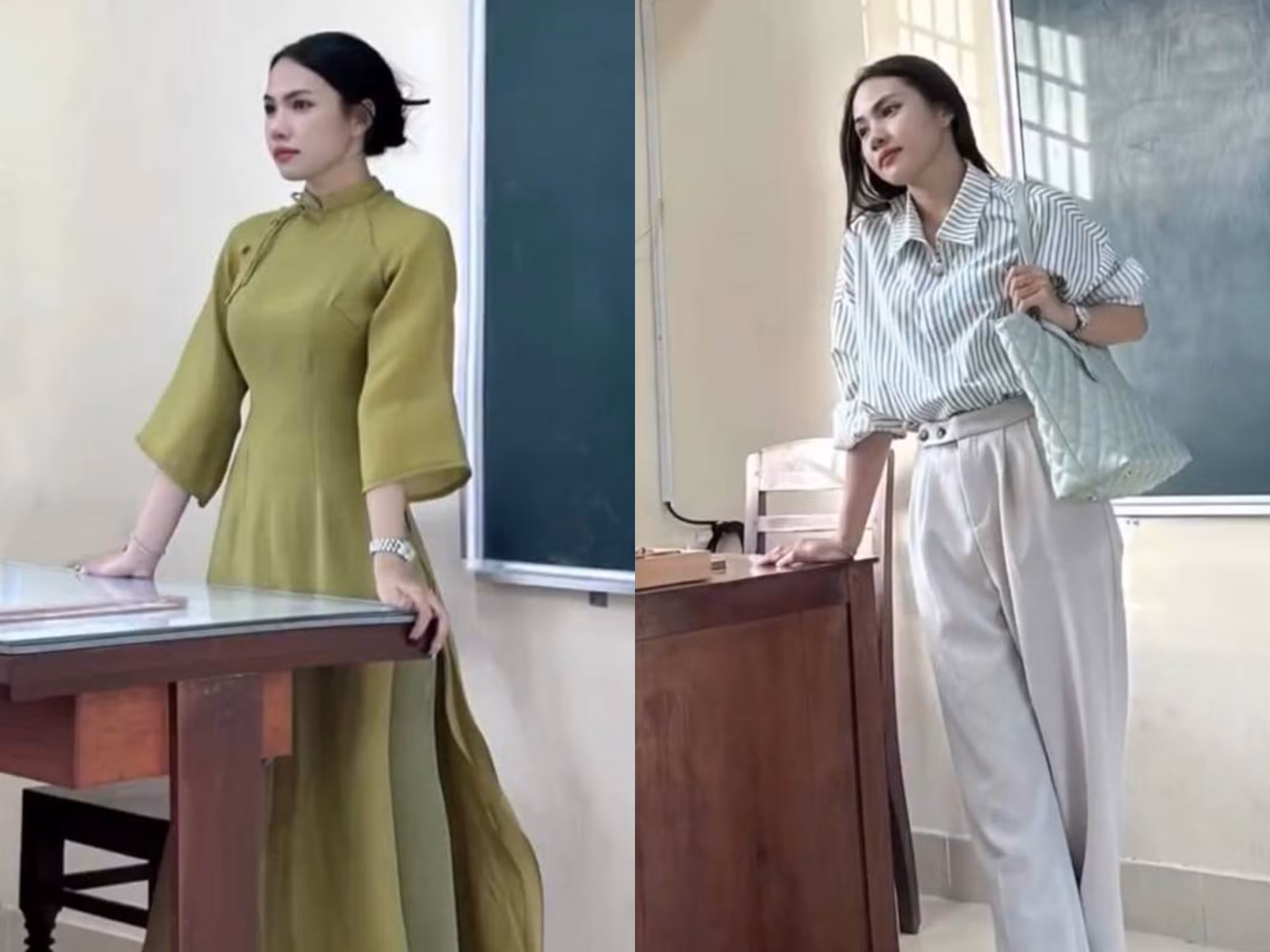 Danh tính cô giáo tiểu học hot nhất TikTok biến lớp học thành sàn catwalk