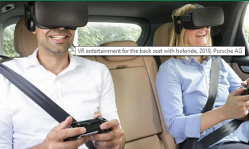 Porsche trang bị kính thực tế ảo cho ghế hành khách 