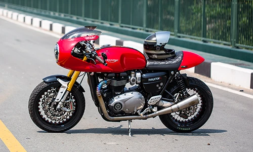 Môtô Triumph Thruxton R độ giá hơn 800 triệu tại Sài Gòn