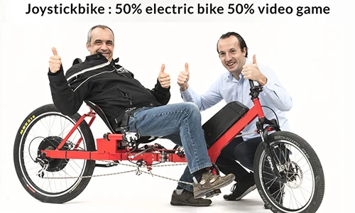 Dùng cần chơi game điều khiển xe đạp điện