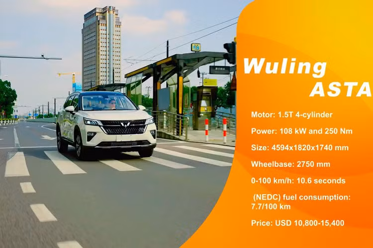 Đánh giá Wuling Asta 2021 của Trung Quốc chỉ 245 triệu đồng