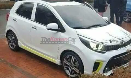 Kia Morning 2017 lộ "ảnh sống" tại Hàn Quốc