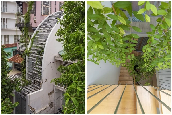 Nhà Sài Gòn sở hữu mặt tiền uốn cong lạ mắt trên báo Mỹ