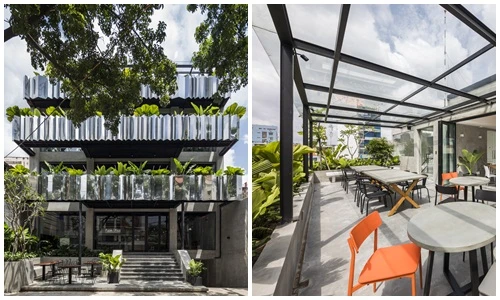 Đã mắt ngắm tòa nhà văn phòng xanh mướt giữa Sài Gòn