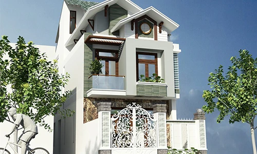 10 mẫu biệt thự 2 tầng hút khách nhất năm 2017