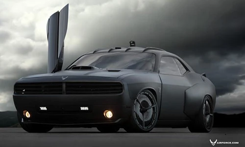Máy bay tàng hình 4 bánh trên cạn Dodge Challenger 