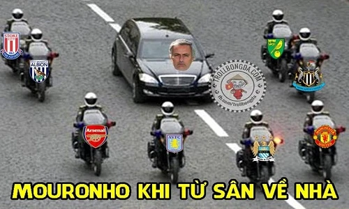 Ảnh chế bóng đá: Premier League hộ tống Mourinho về nhà