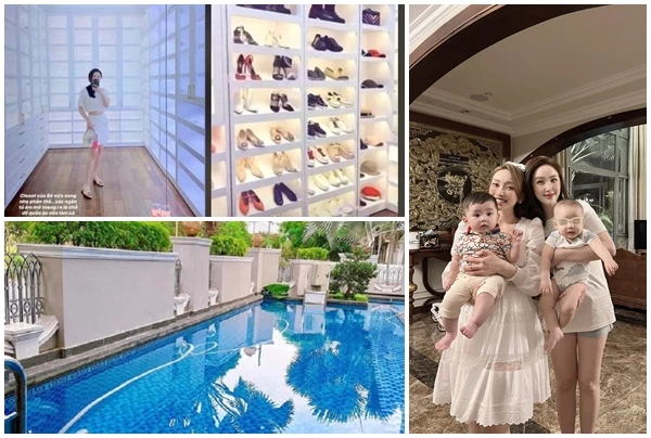 Ảnh hiếm bên trong biệt thự xa hoa nhà chồng Bảo Thy