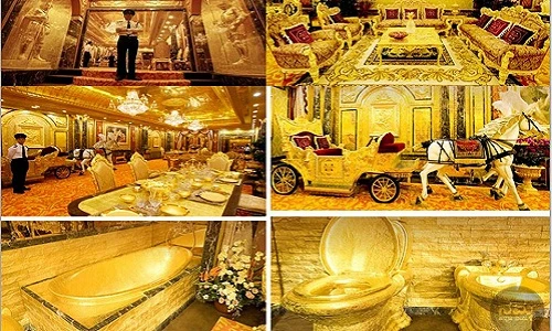 Lóa mắt khách sạn dát 6 tấn vàng ở Hong Kong