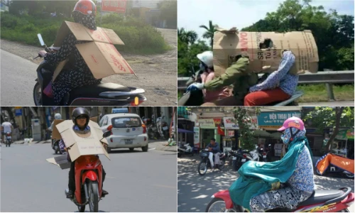 Choáng với cách chống nắng bá đạo của “hội chị em Ninja“