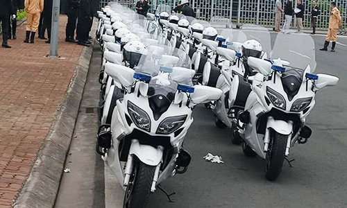 Soi môtô "khủng" Yamaha FJR1300 hộ tống thượng đỉnh Mỹ - Triều