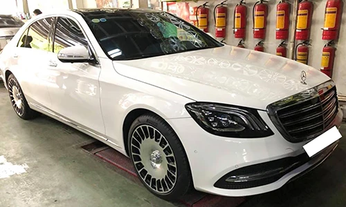 Chi 250 triệu độ mâm Mercedes S450L thành Maybach ở Hà Nội