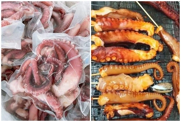 Sự thật đằng sau râu bạch tuộc khổng lồ giá rẻ bán đầy chợ Việt