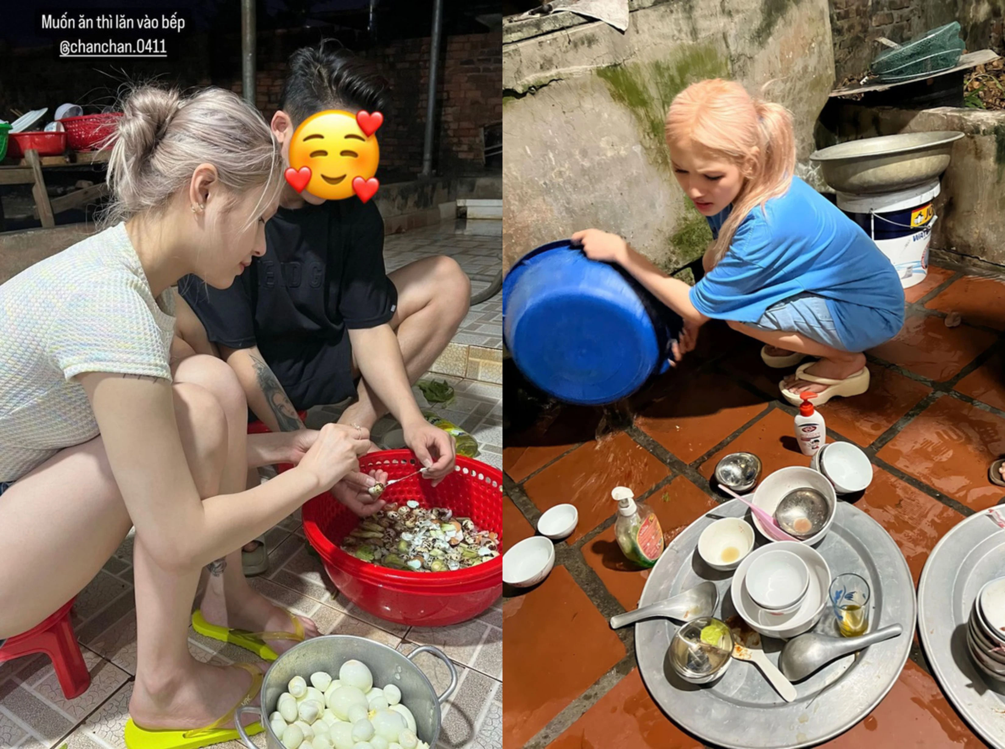 Sang chảnh trên mạng, về nhà nàng dâu hào môn sắn tay rửa bát