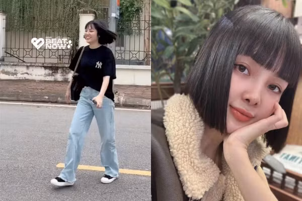 Danh tính cô gái cười tươi rói ngay sau khi rời tòa ly hôn