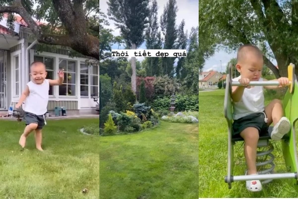 Biệt thự vườn xanh mướt của bố mẹ chồng Hà Hồ ở Thuỵ Điển