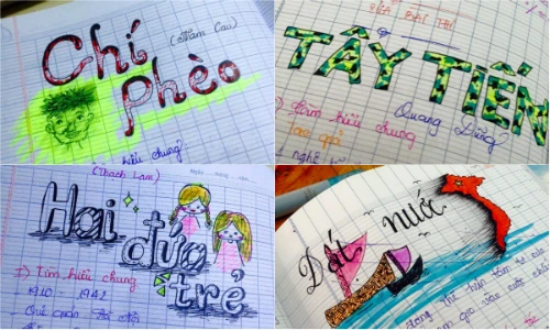Ngắm tác phẩm của nữ sinh 9X được mệnh danh “thánh vẽ vở” 