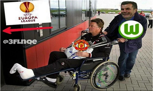 Ảnh chế bóng đá: Wolfsburg tiễn Man United xuống Cúp C2