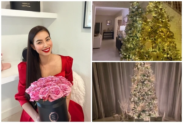 Ngó bạch dinh hoành tráng của Phạm Hương trước thềm Giáng sinh