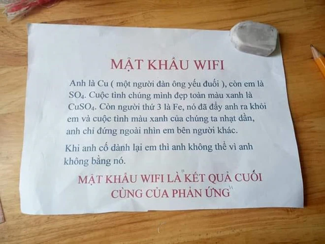 Muôn kiểu mật khẩu wifi “hack não” gây ức chế cho người xin