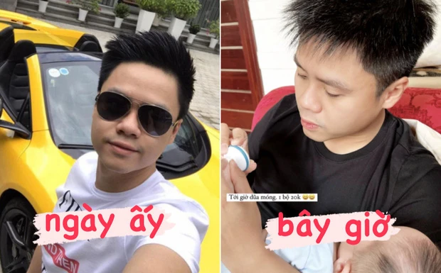 Vợ Phan Thành, khoe ảnh chồng chăm con "chuẩn ông bố của năm"