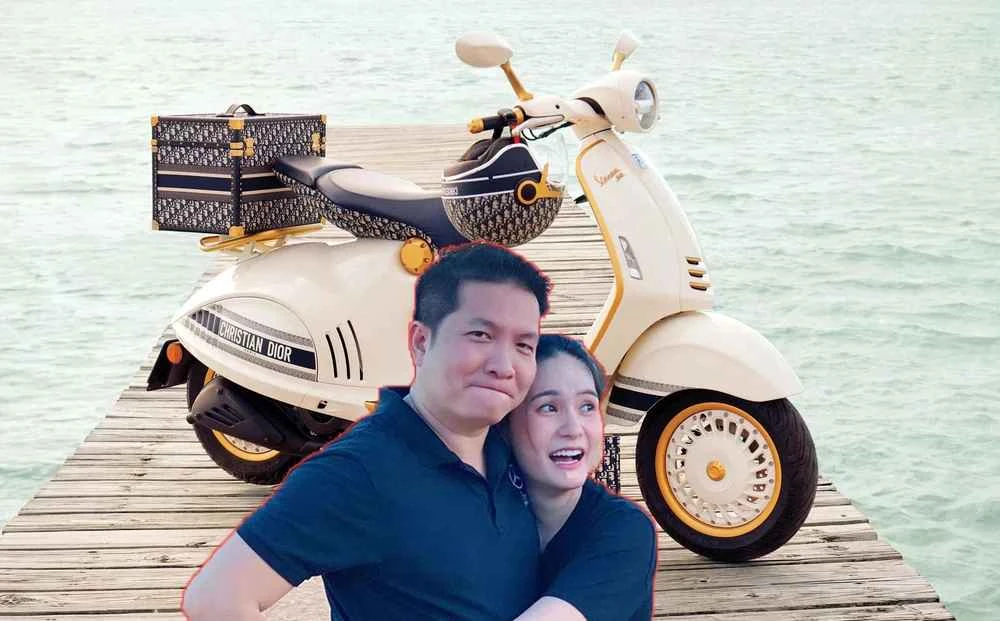 Chồng Đoàn Di Băng lùng sục mua vespa đắt nhất thế giới tặng vợ