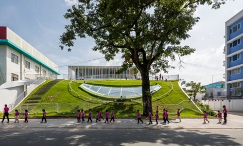 Trường mầm non kiến trúc độc nhất vô nhị ở Bến Tre